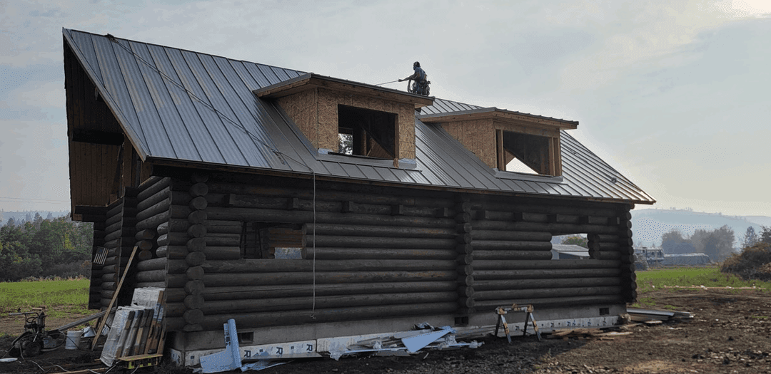 Spanaway Roofing Working on Container