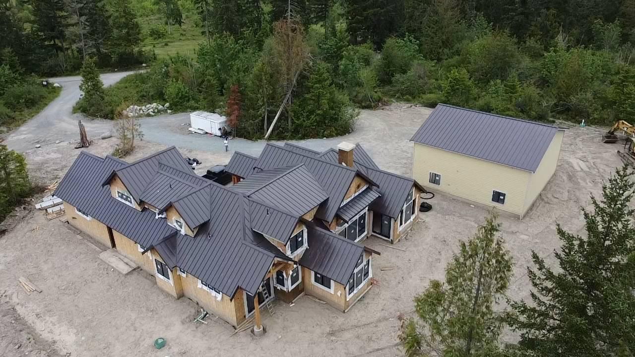 Landscape Photo Dark Roof On House